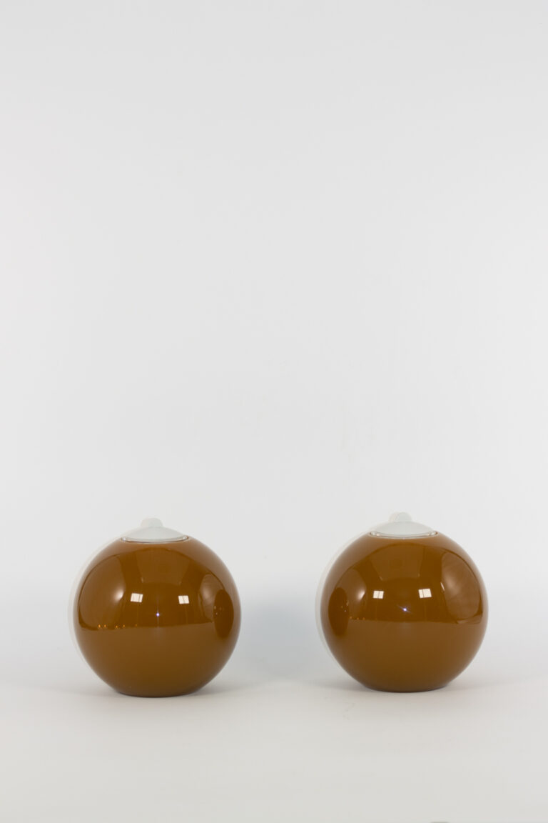 mg emozioni portacandele sfera ball testa di moro traslucido luxury
