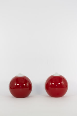 mg emozioni portacandele sfera ball rosso traslucido luxury