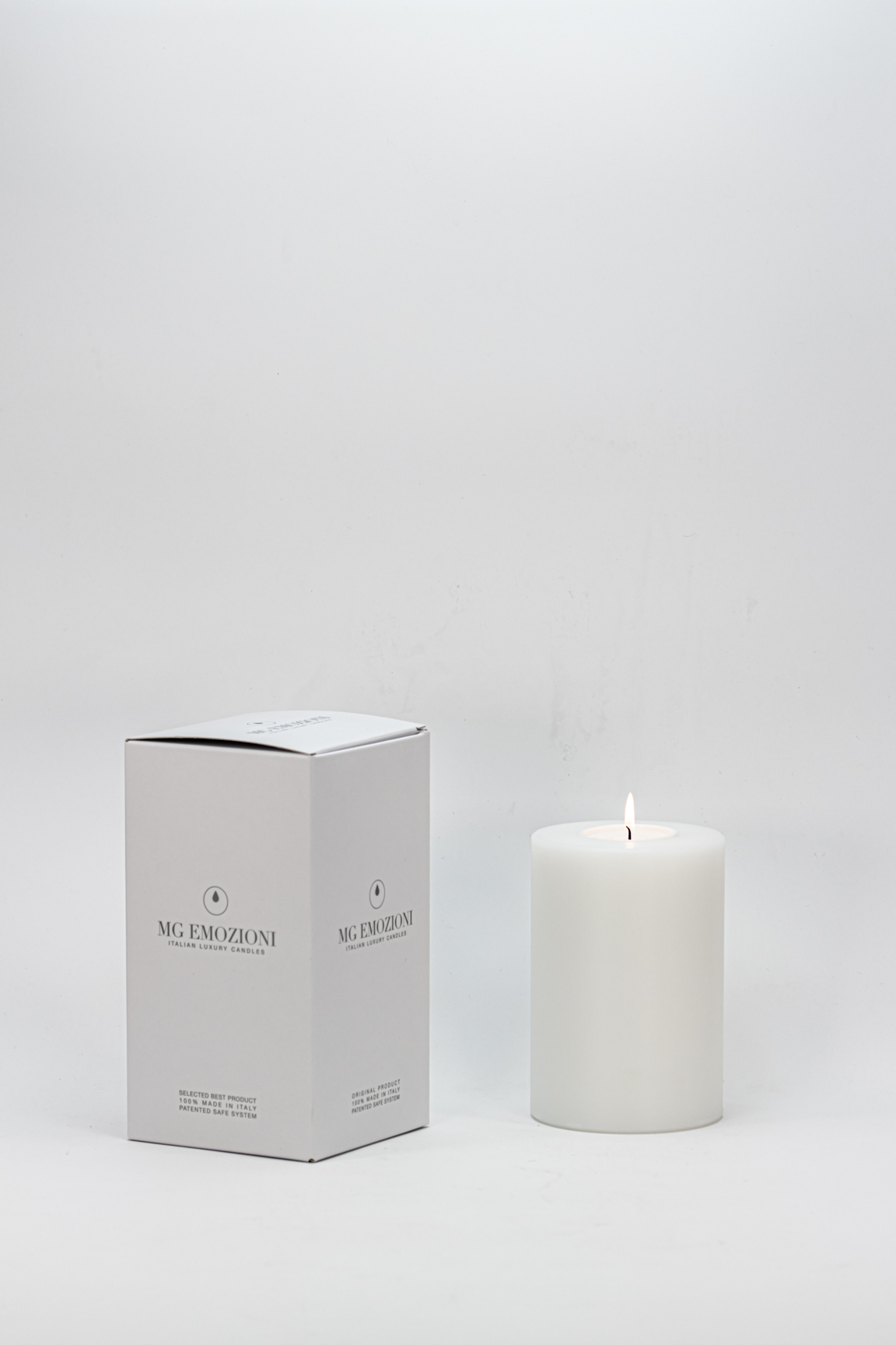mg emozioni ivory light portacandele luxury regalo ristorante