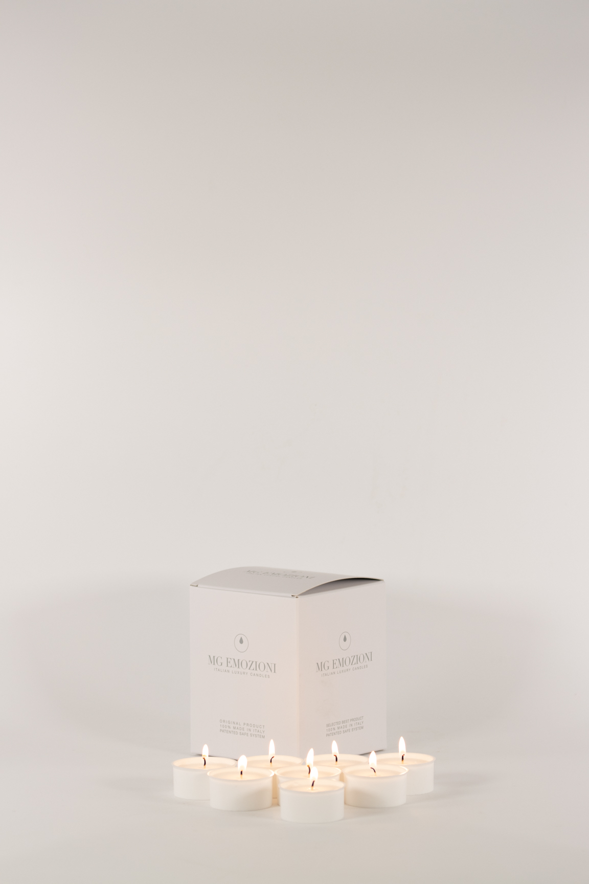mg emozioni ricarica tea-light lumini portacandele luxury accessori sicurezza