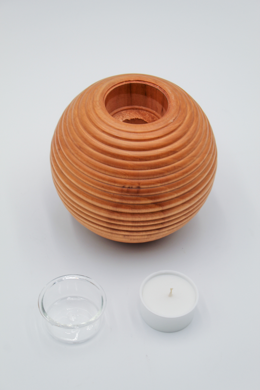 wood portcandele a sfera in legno rigato mg emozioni wood portcandele a sfera in legno rigato mg emozioni